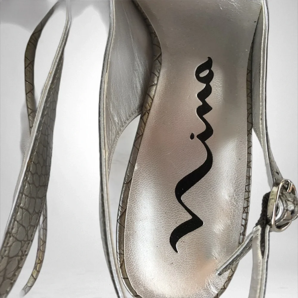 Nina Silver Pumps